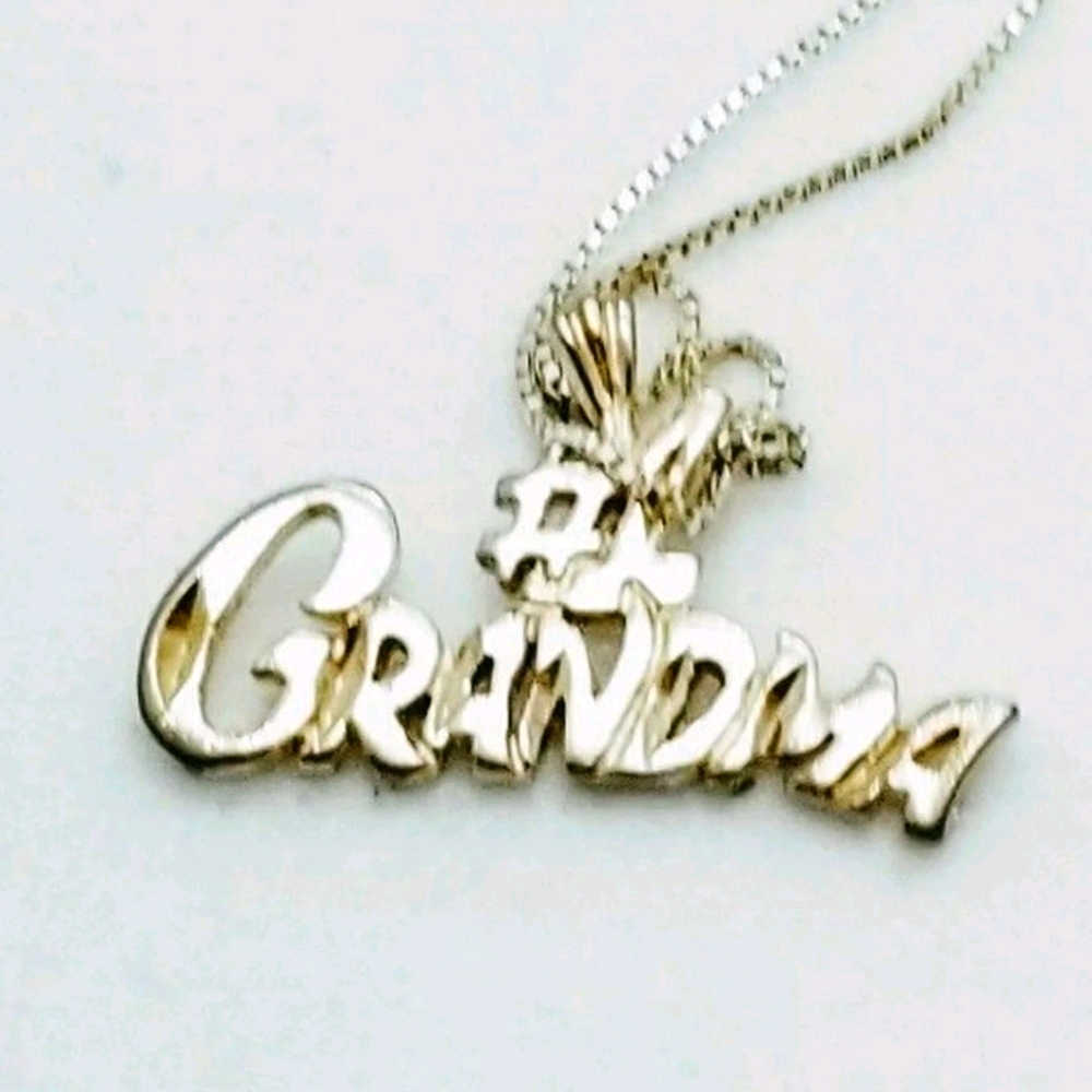 925 * NS Necklace GRANDMA Pendant